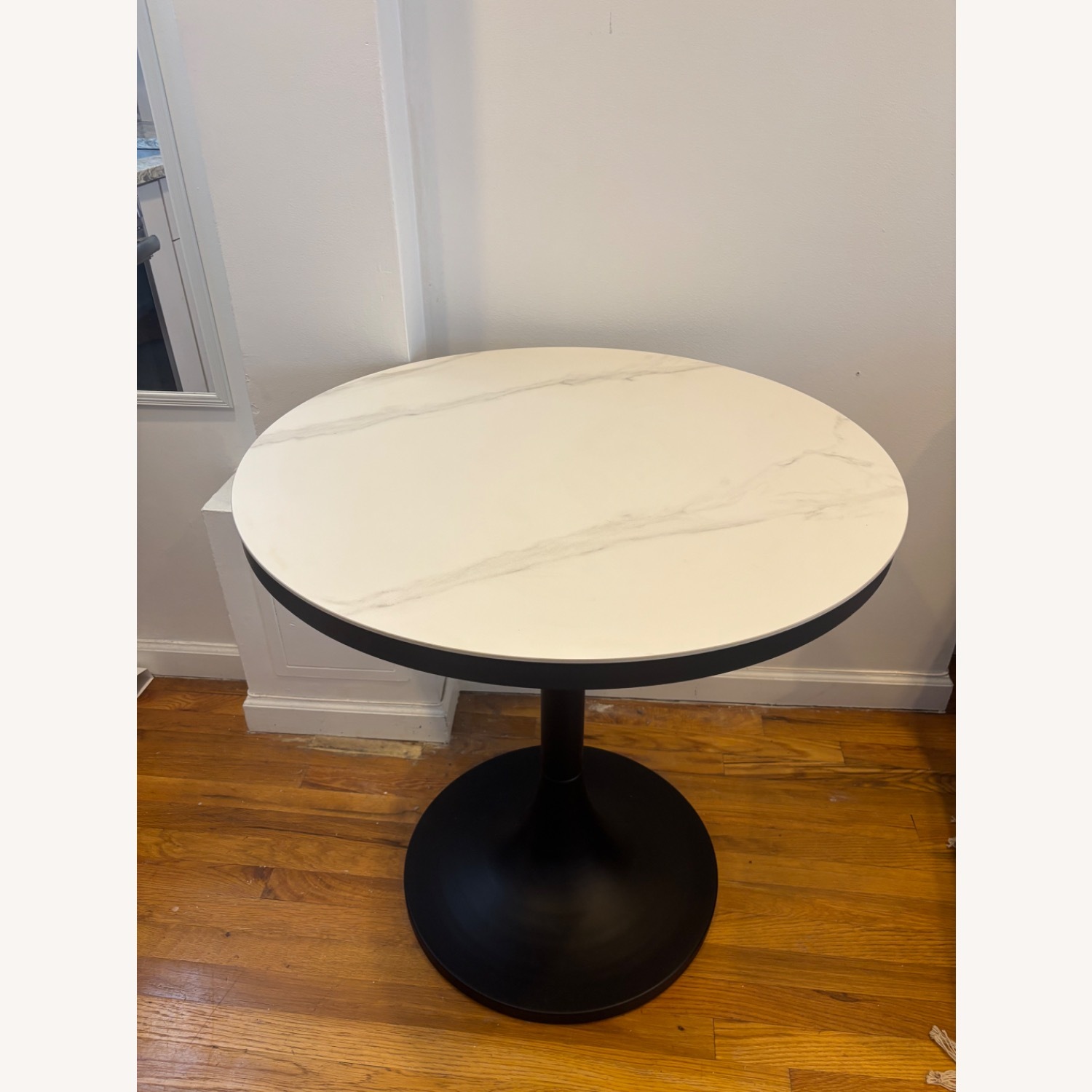 Pottery Barn White Marble Coffee Table - image-4