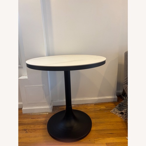 Used Pottery Barn White Marble Coffee Table for sale on AptDeco