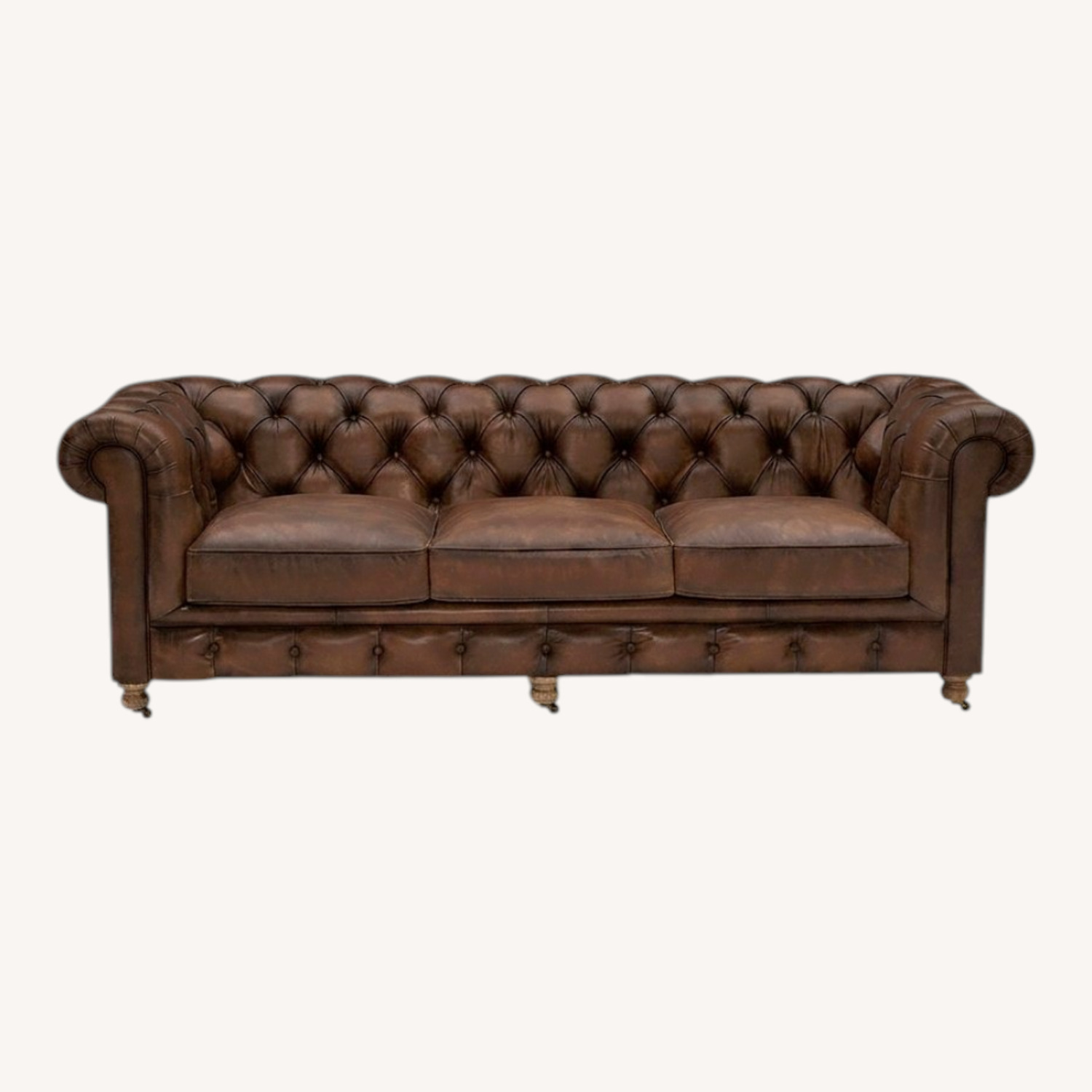 Joybird Liam Dark Brown Leather 3+ Seater Sofa - image-0