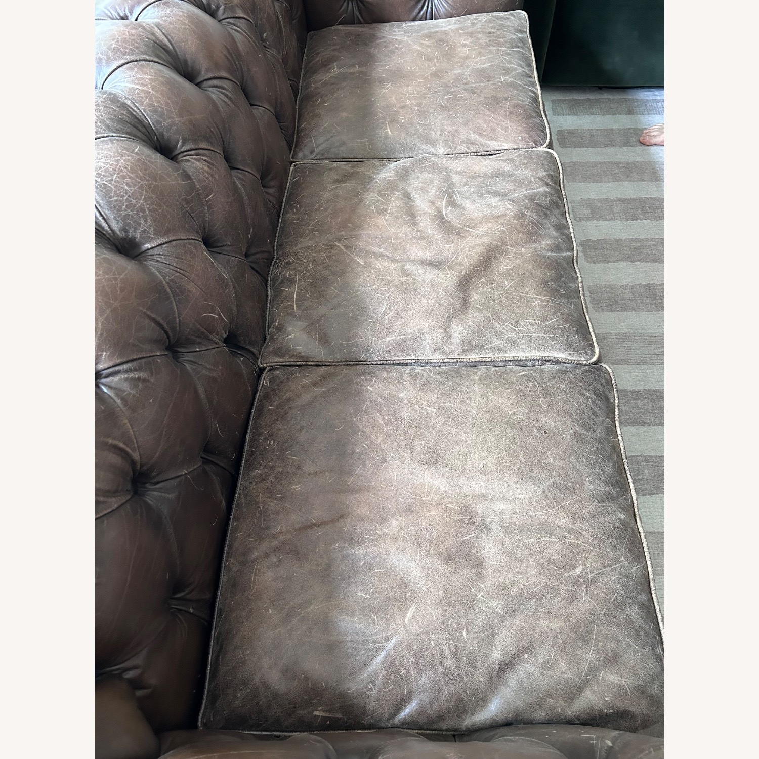 Joybird Liam Dark Brown Leather 3+ Seater Sofa - image-4