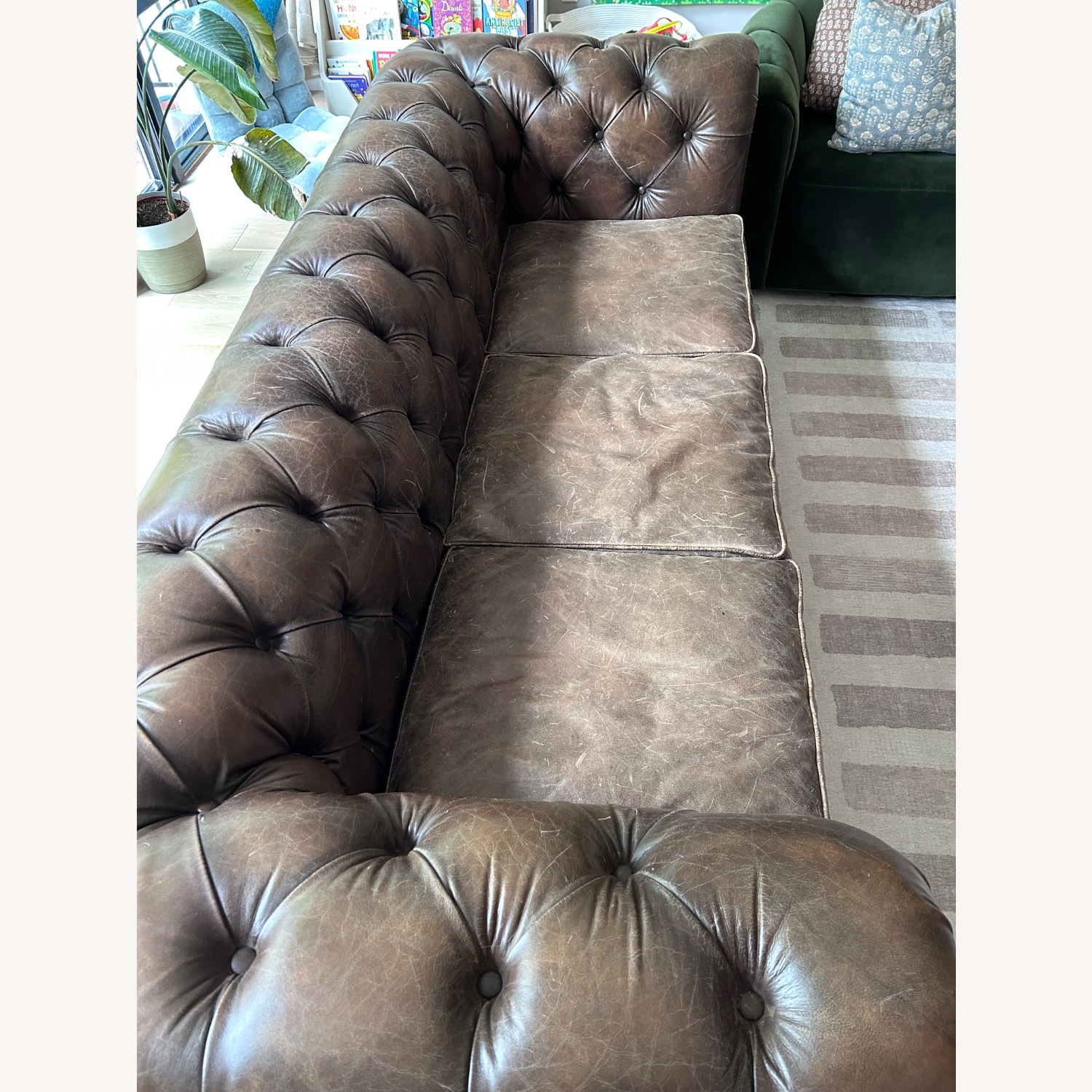 Joybird Liam Dark Brown Leather 3+ Seater Sofa - image-3