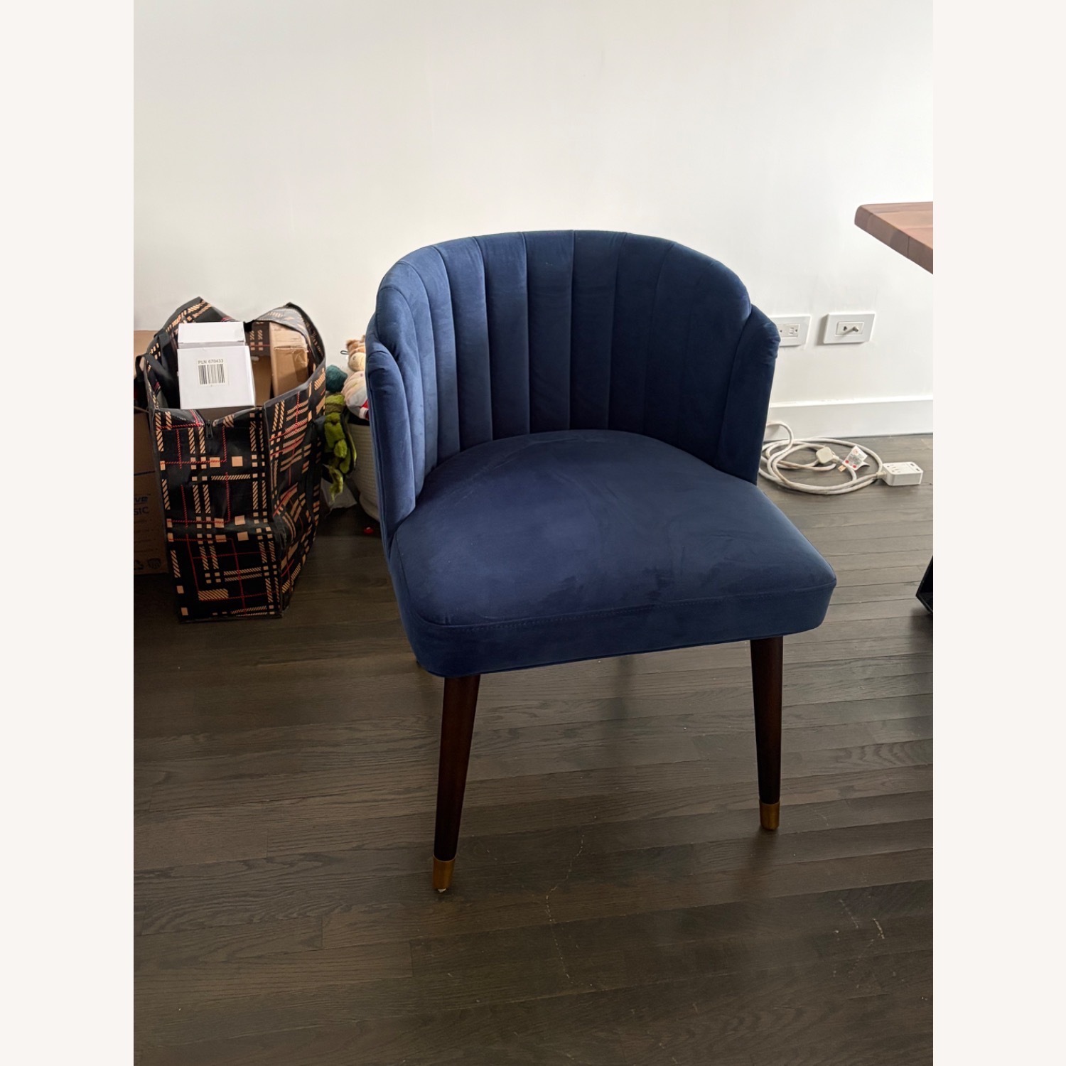 Wayfair Everly Quinn Royal Blue Velvet Side Chairs - image-1