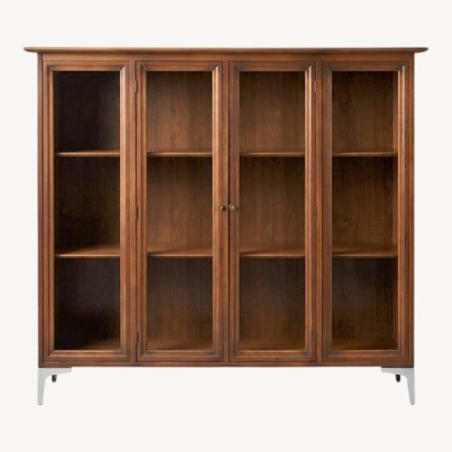 Used Vintage/Antique Dark Brown Wood Bookcase for sale on AptDeco