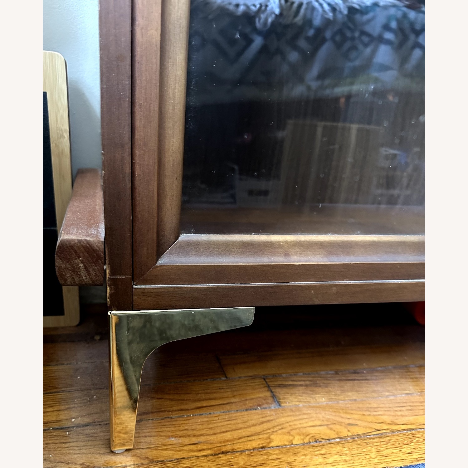 Vintage/Antique Dark Brown Wood Bookcase - image-9