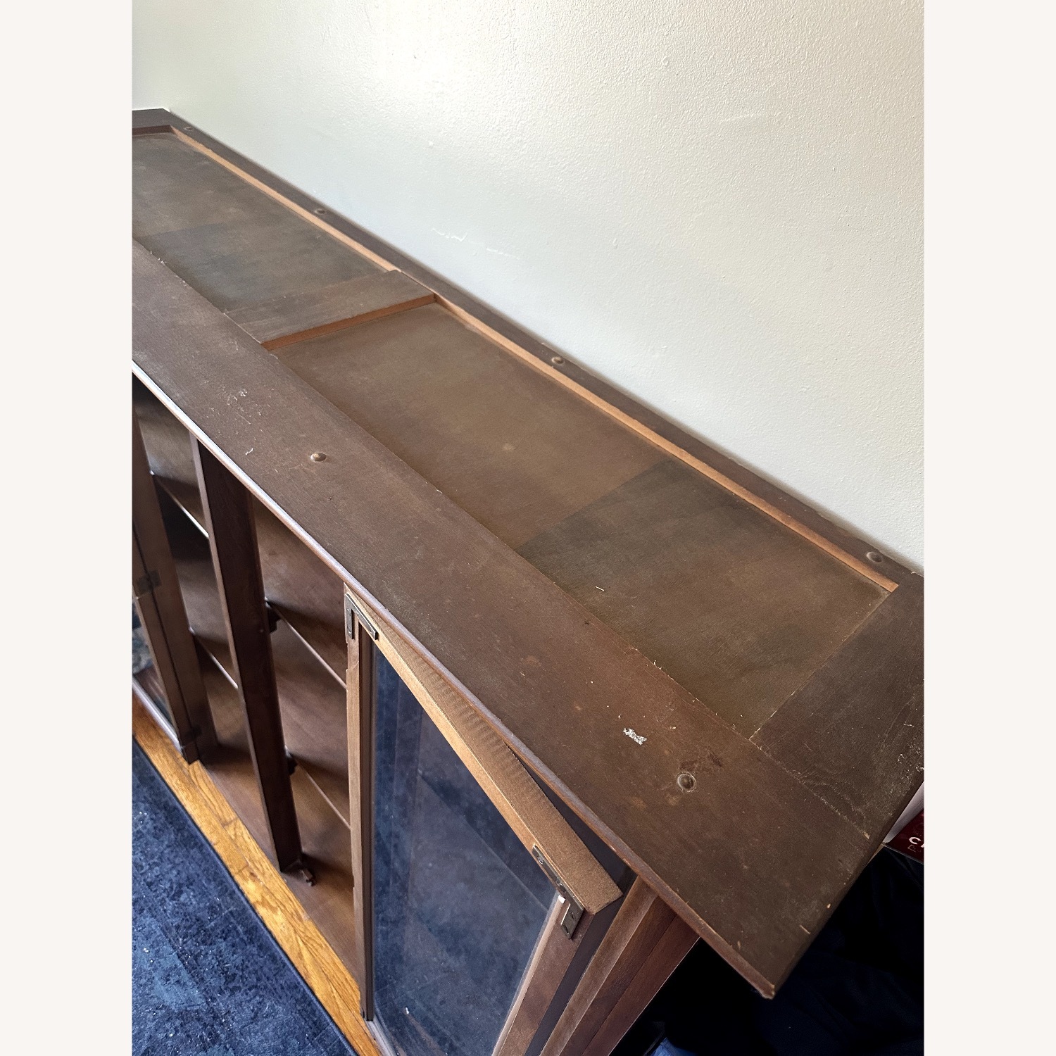 Vintage/Antique Dark Brown Wood Bookcase - image-2