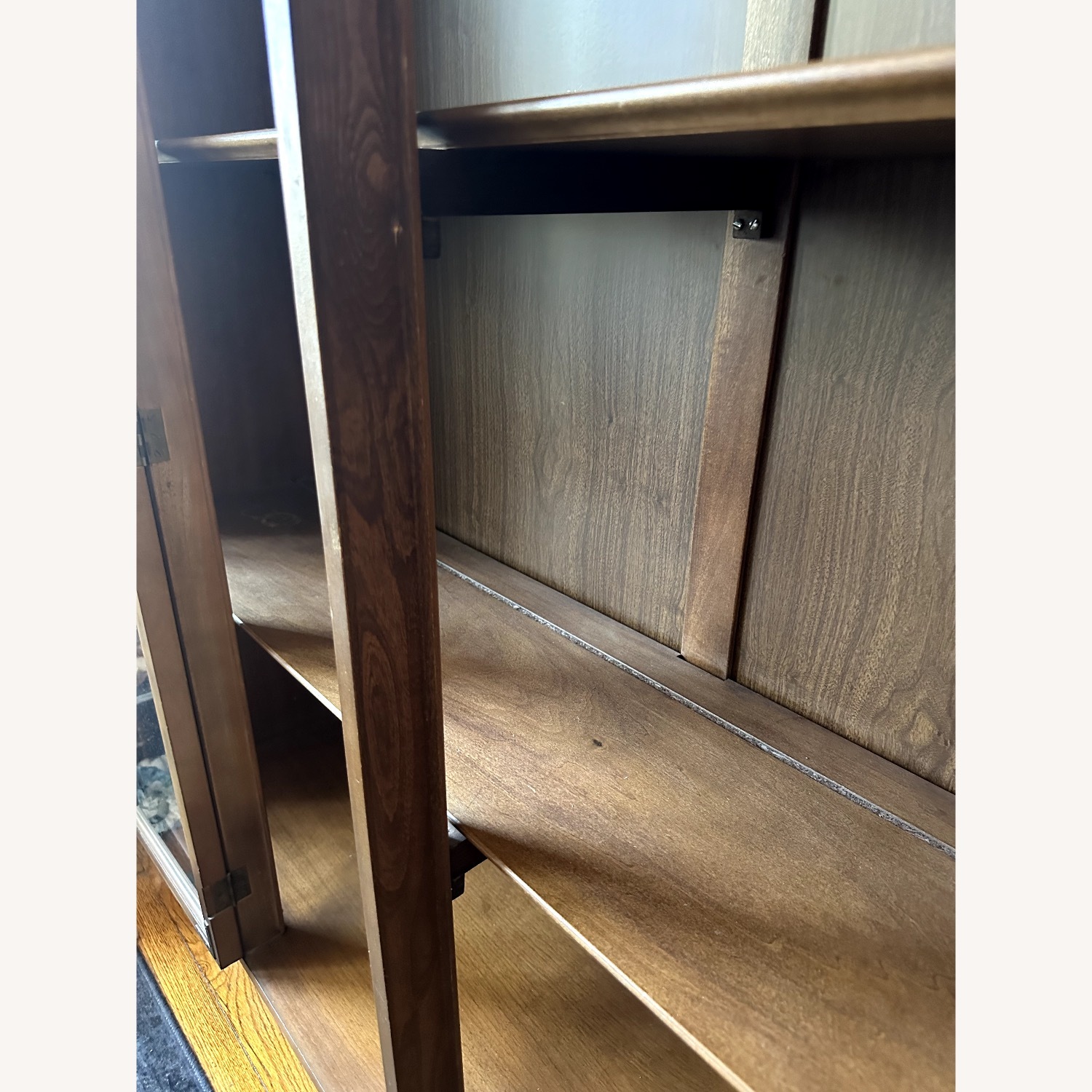 Vintage/Antique Dark Brown Wood Bookcase - image-7