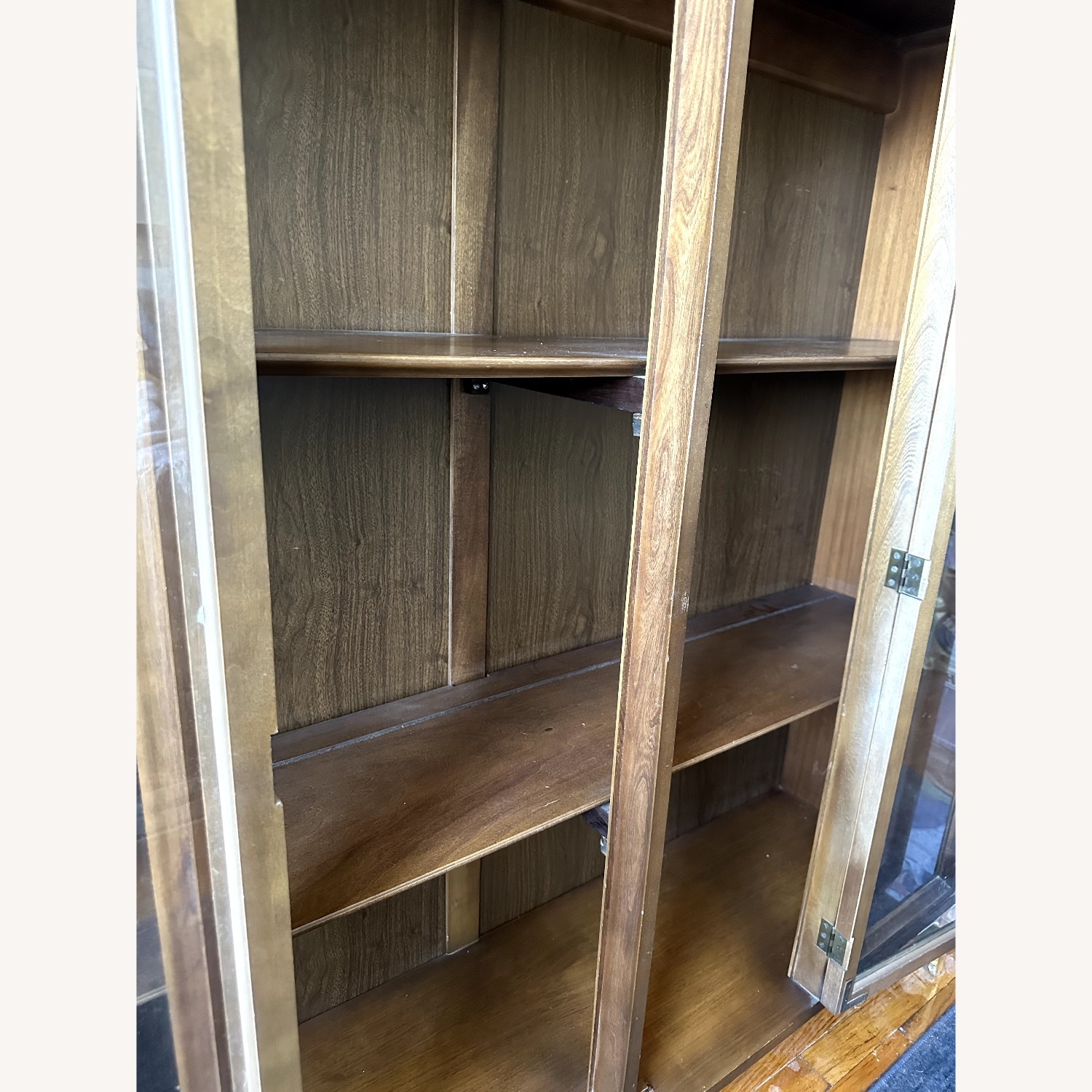Vintage/Antique Dark Brown Wood Bookcase - image-5