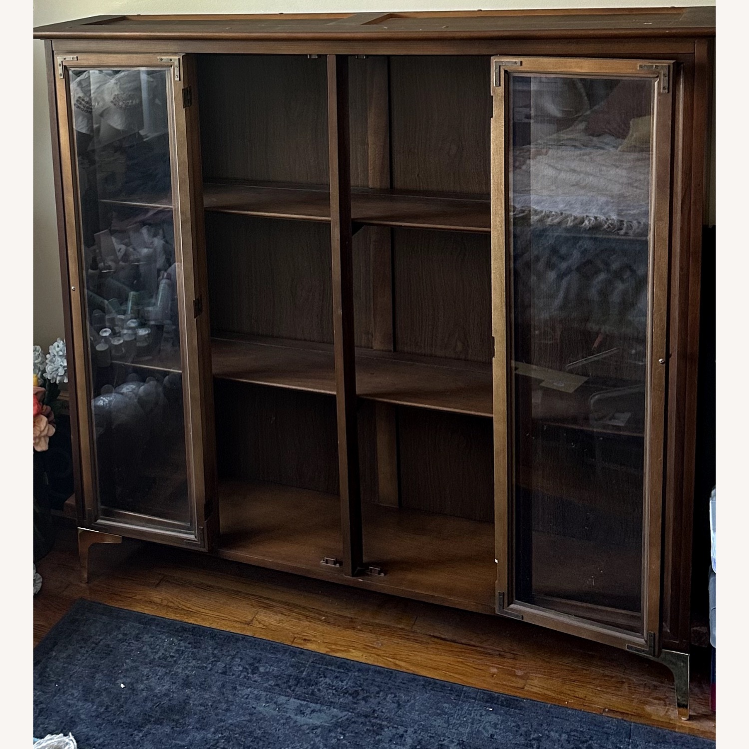 Vintage/Antique Dark Brown Wood Bookcase - image-3