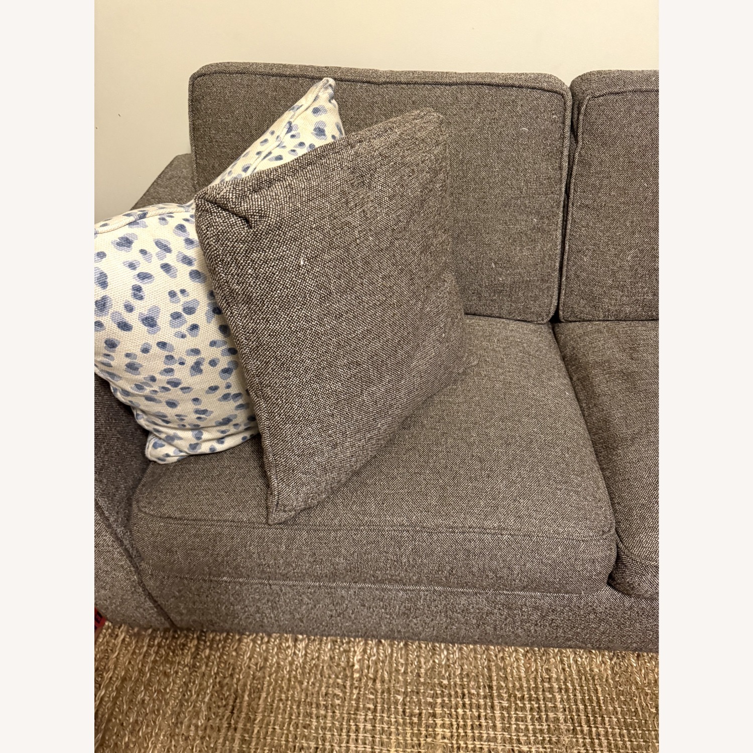 Room & Board Dark Brown Fabric Sleeper Sofa - image-1