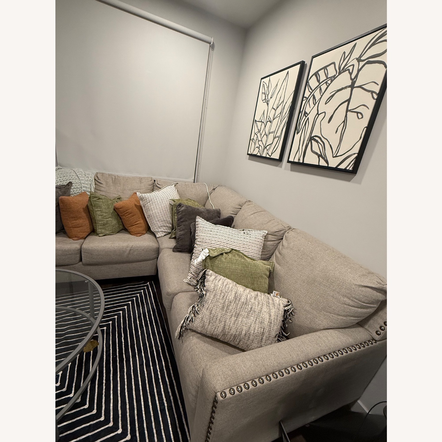 Ashley Furniture Light Gray 2 Piece Sectional - image-2