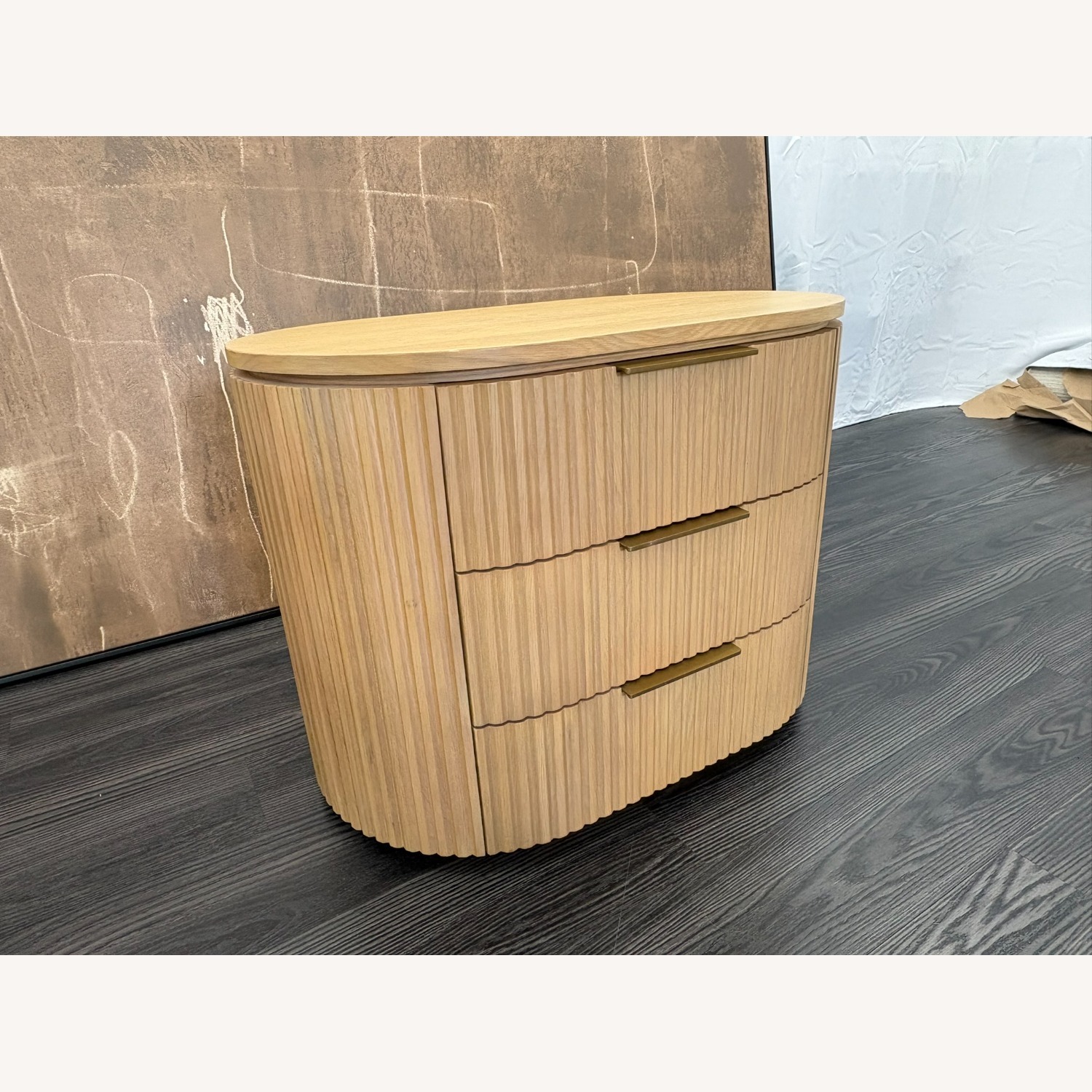 Restoration Hardware Byron Closed Nightstand 32" Light Oak - image-20