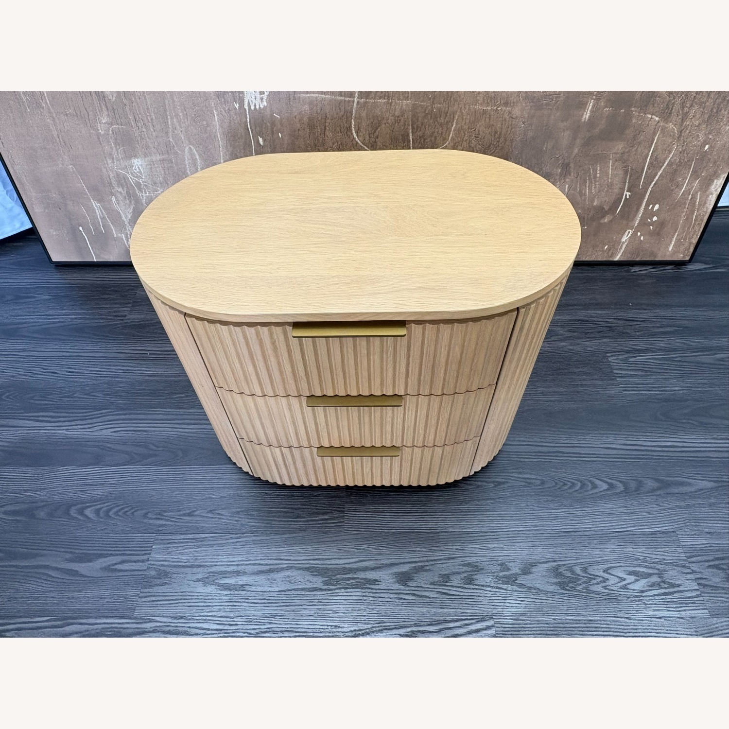 Restoration Hardware Byron Closed Nightstand 32" Light Oak - image-5