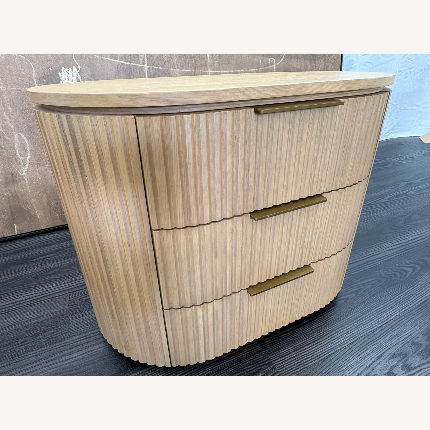 Restoration Hardware Byron Closed Nightstand 32" Light Oak - image-14