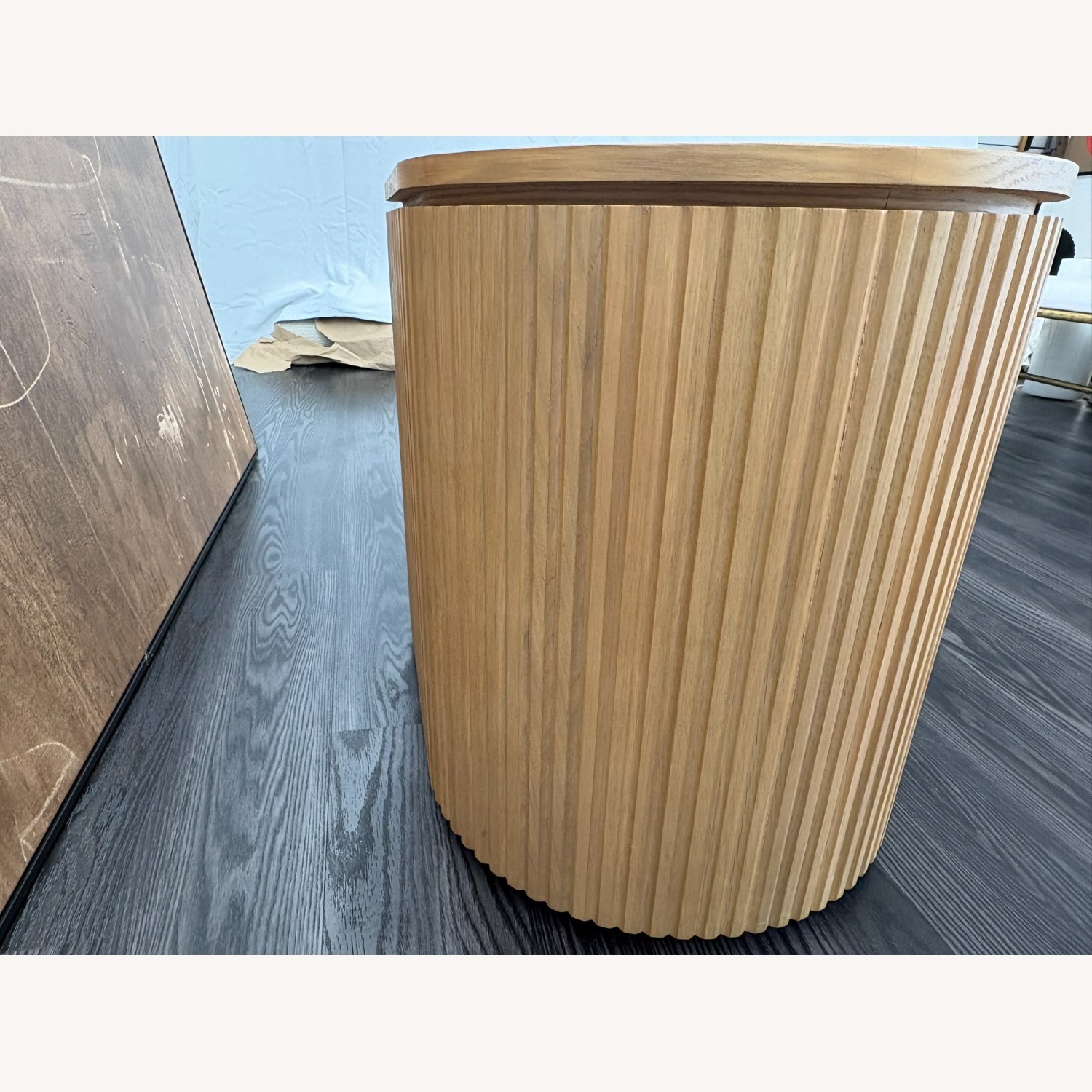 Restoration Hardware Byron Closed Nightstand 32" Light Oak - image-9