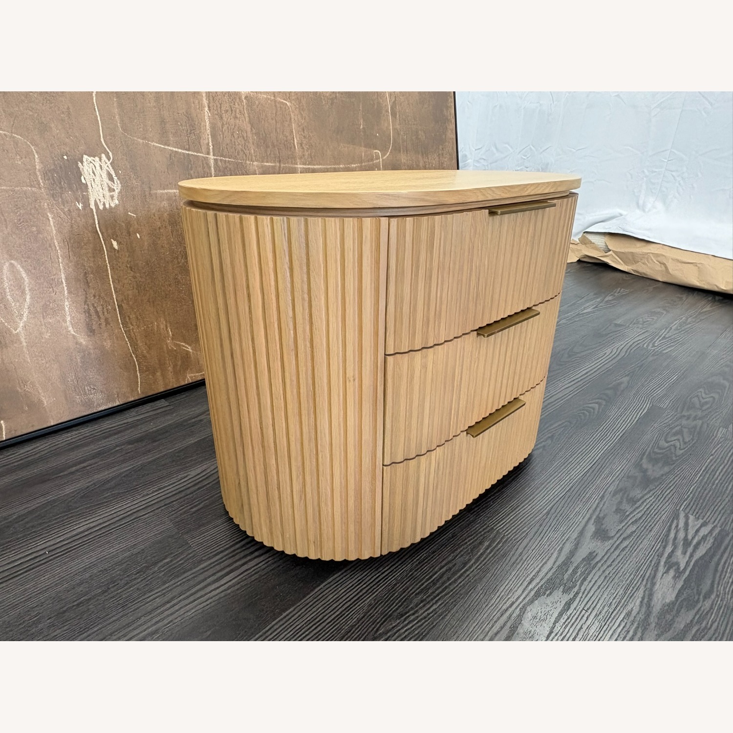 Restoration Hardware Byron Closed Nightstand 32" Light Oak - image-22