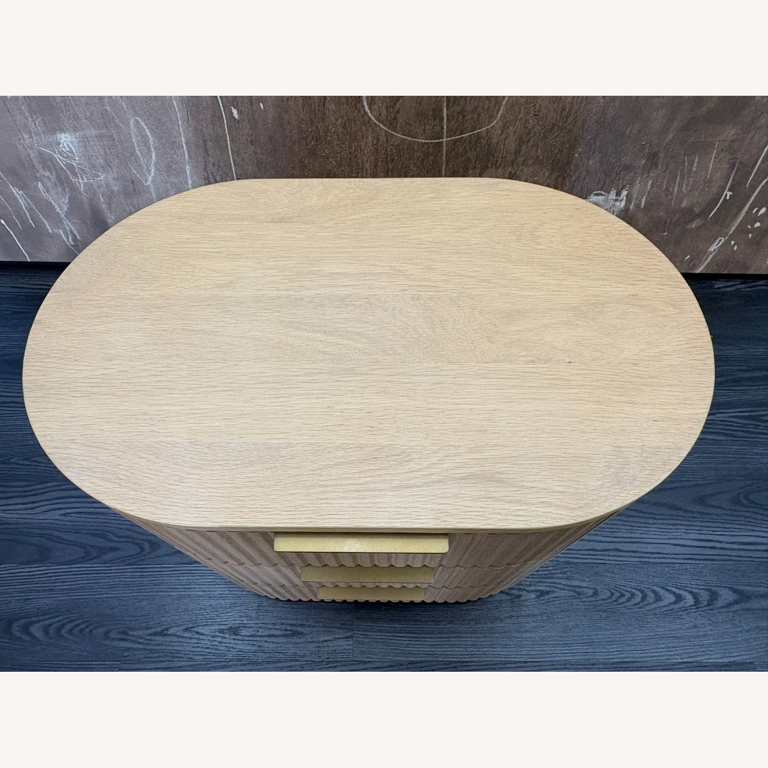 Restoration Hardware Byron Closed Nightstand 32" Light Oak - image-3