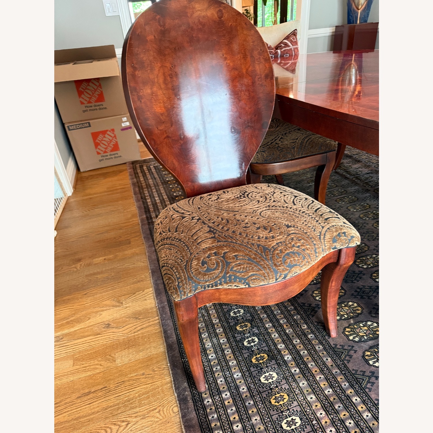 Henredon Wood Dining Set with 6 Chairs - image-5