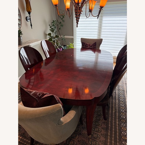 Used Henredon Wood Dining Set with 6 Chairs for sale on AptDeco