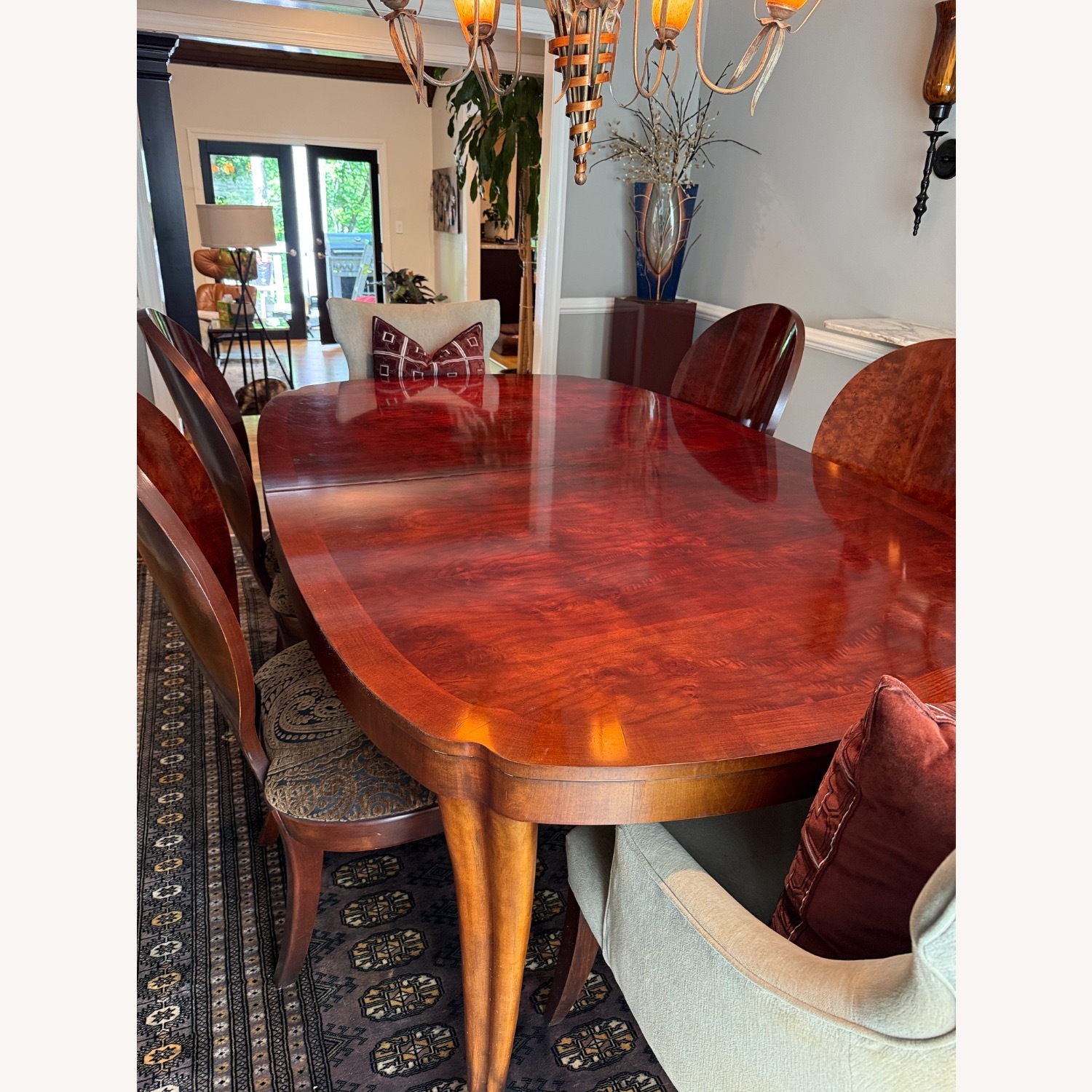 Henredon Wood Dining Set with 6 Chairs - image-2