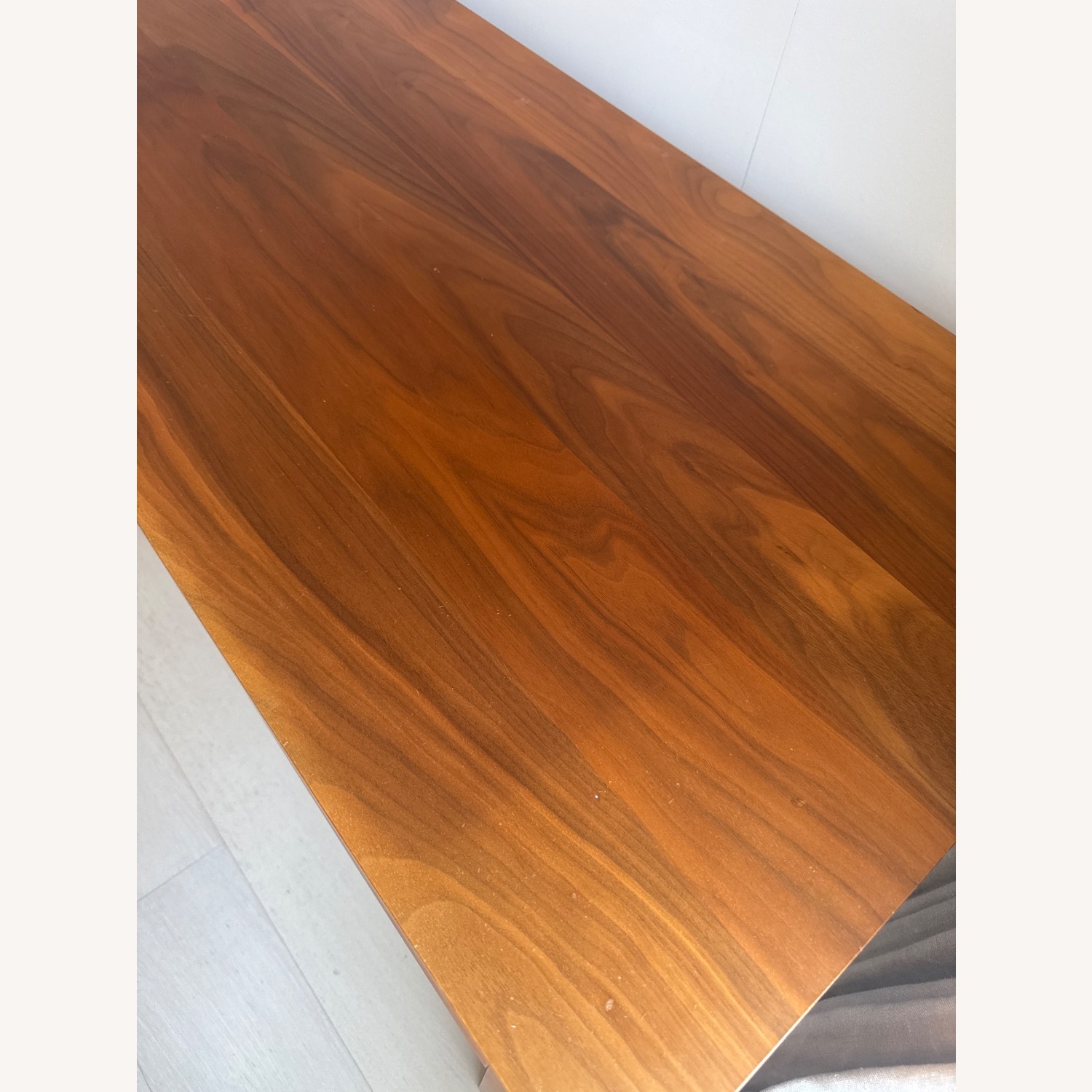 West Elm Parsons Dark Brown Wood Desk - image-5