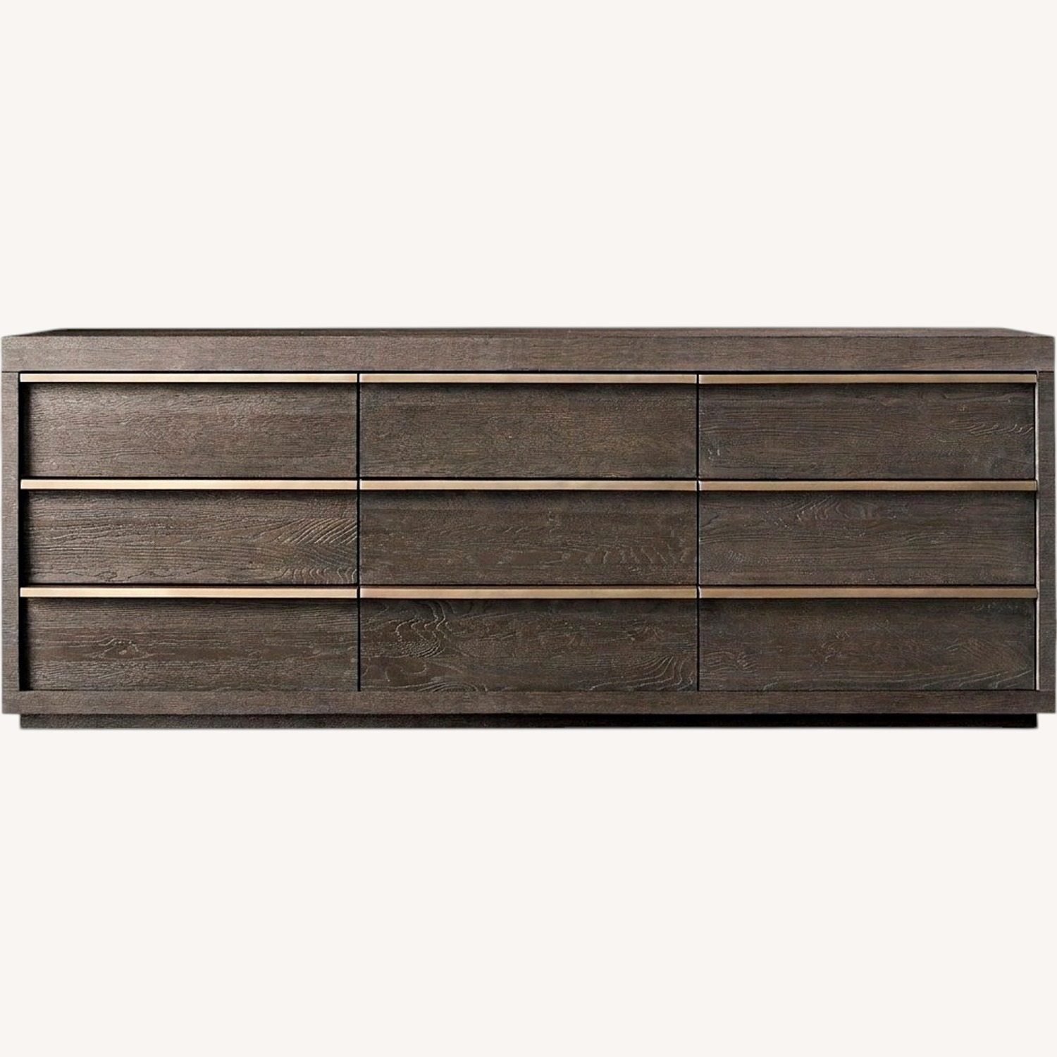 Restoration Hardware Dark Brown Wood Sideboard - image-0