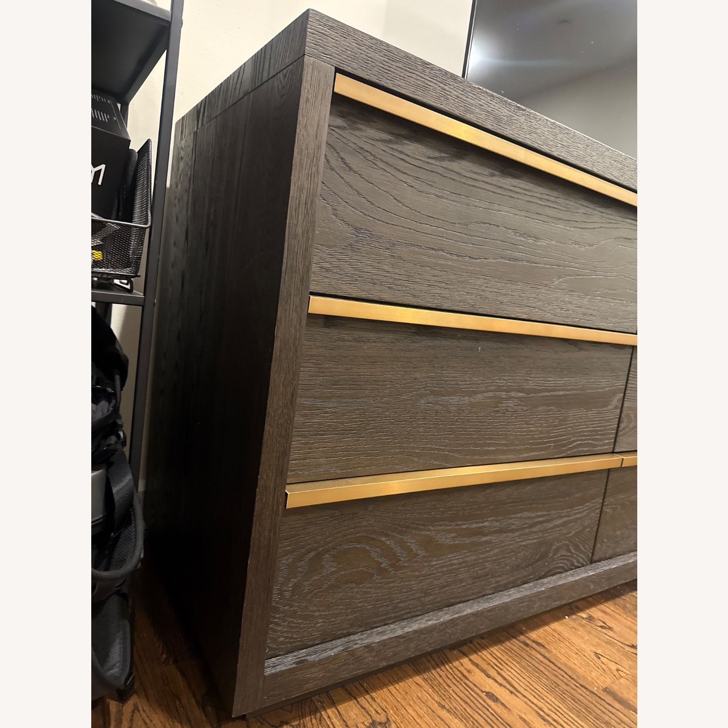 Restoration Hardware Dark Brown Wood Sideboard - image-5