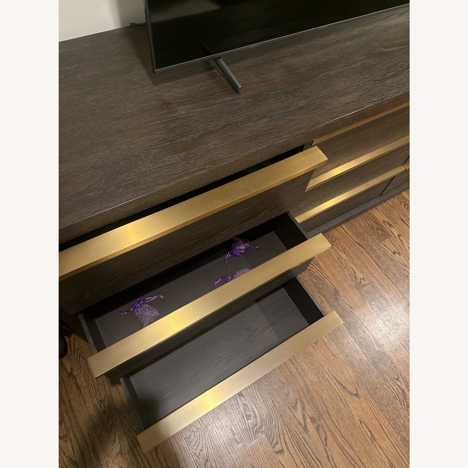 Restoration Hardware Dark Brown Wood Sideboard - image-6