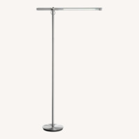 Pablo Designs Brazo Light Gray Metal Floor Lamp