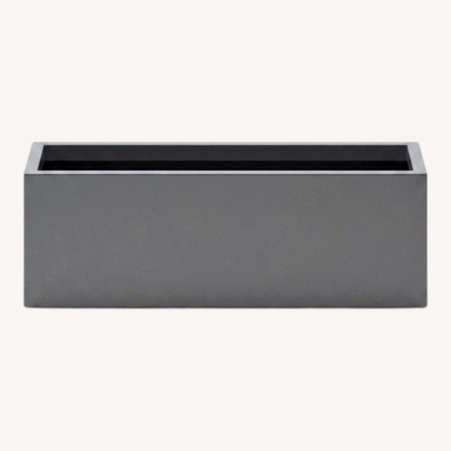 Used Black Fiberglass Low Profile Planter Box for sale on AptDeco