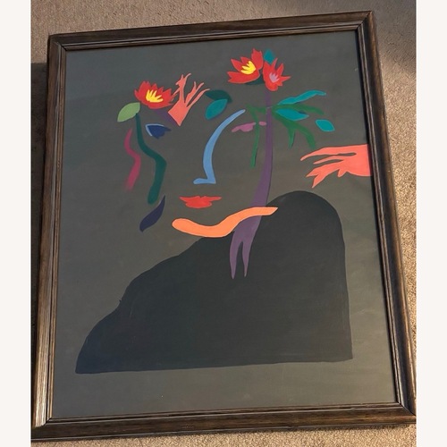 Used Flowers in Her Hair Vintage/Antique Wall Art for sale on AptDeco