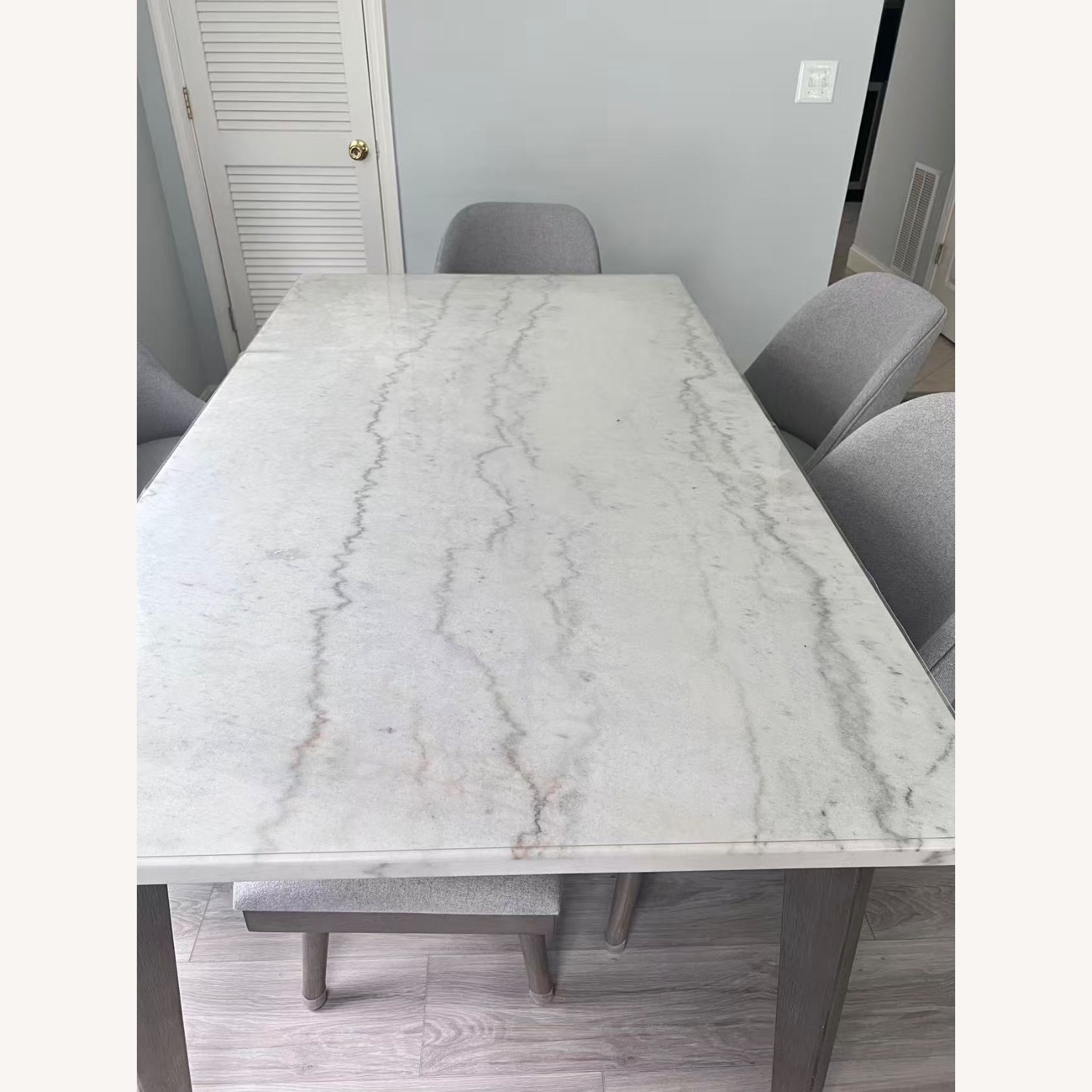 Havertys Avalon White Marble Dining Sets - image-2