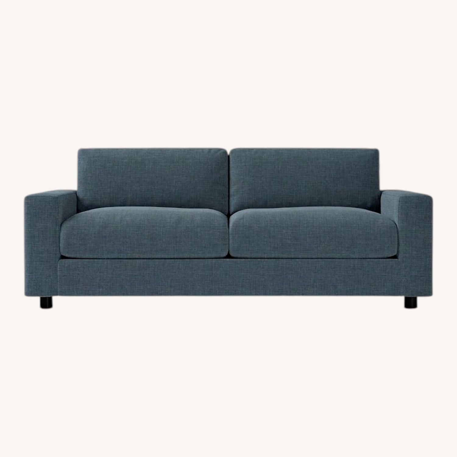 West Elm Dark Gray Tweed Queen Sleeper Sofa - image-0
