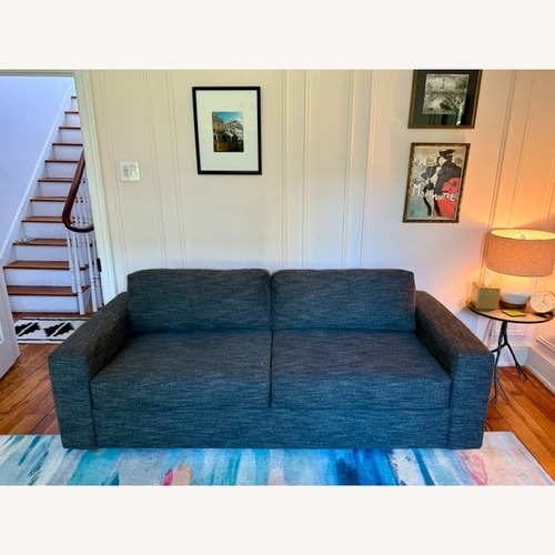 Used West Elm Dark Gray Tweed Queen Sleeper Sofa for sale on AptDeco