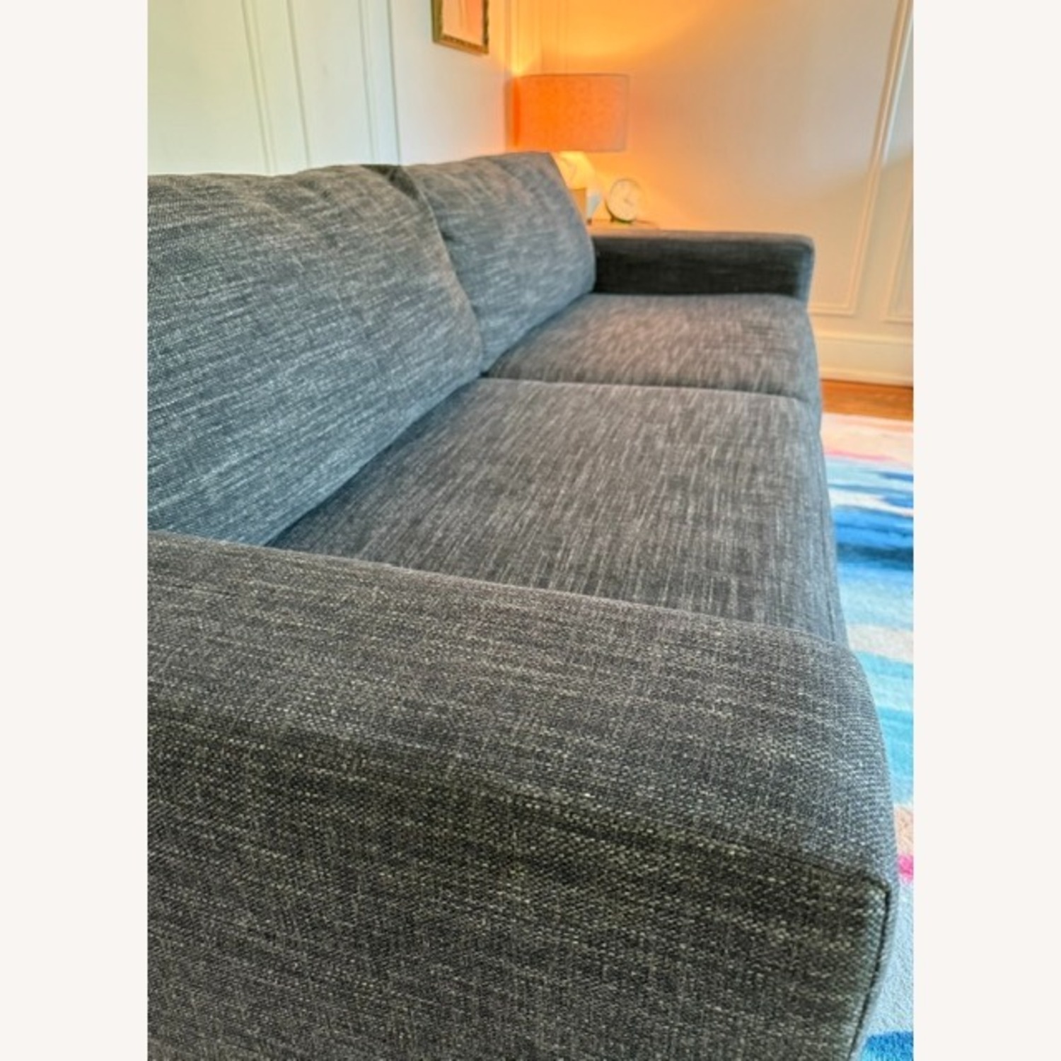 West Elm Dark Gray Tweed Queen Sleeper Sofa - image-5