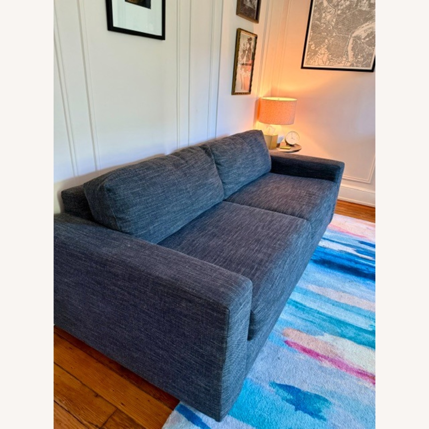 West Elm Dark Gray Tweed Queen Sleeper Sofa - image-3