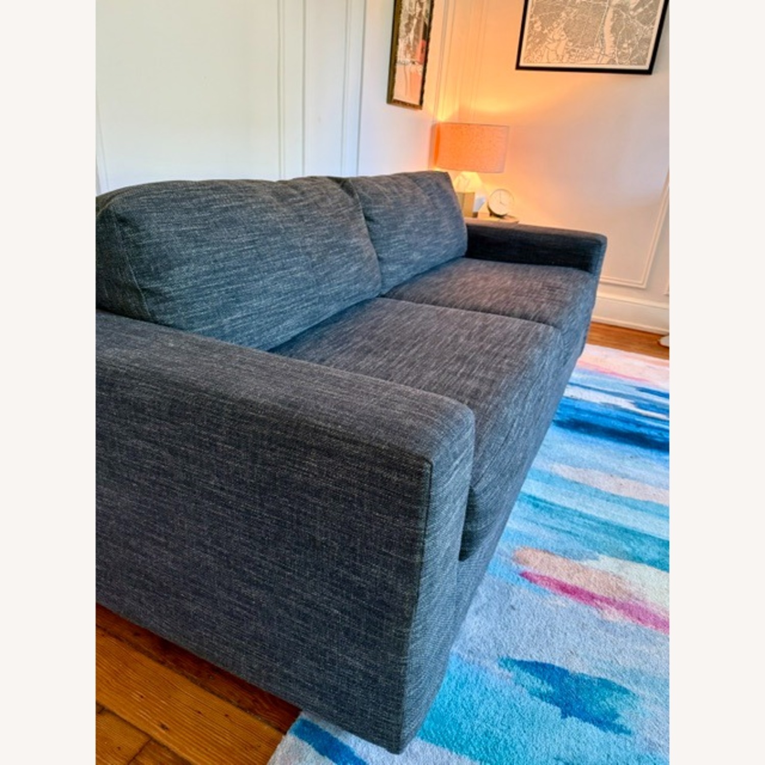 West Elm Dark Gray Tweed Queen Sleeper Sofa - image-4