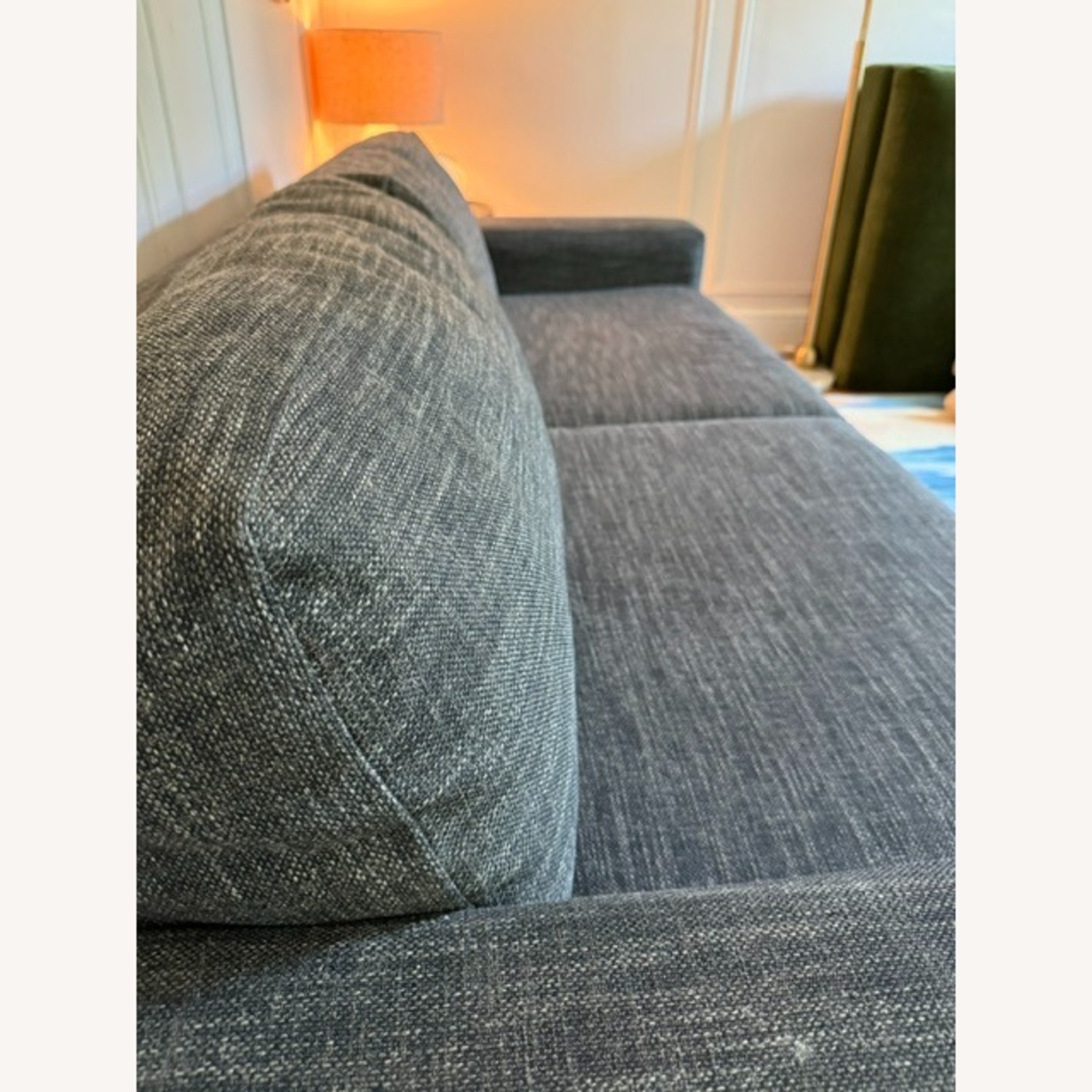 West Elm Dark Gray Tweed Queen Sleeper Sofa - image-6