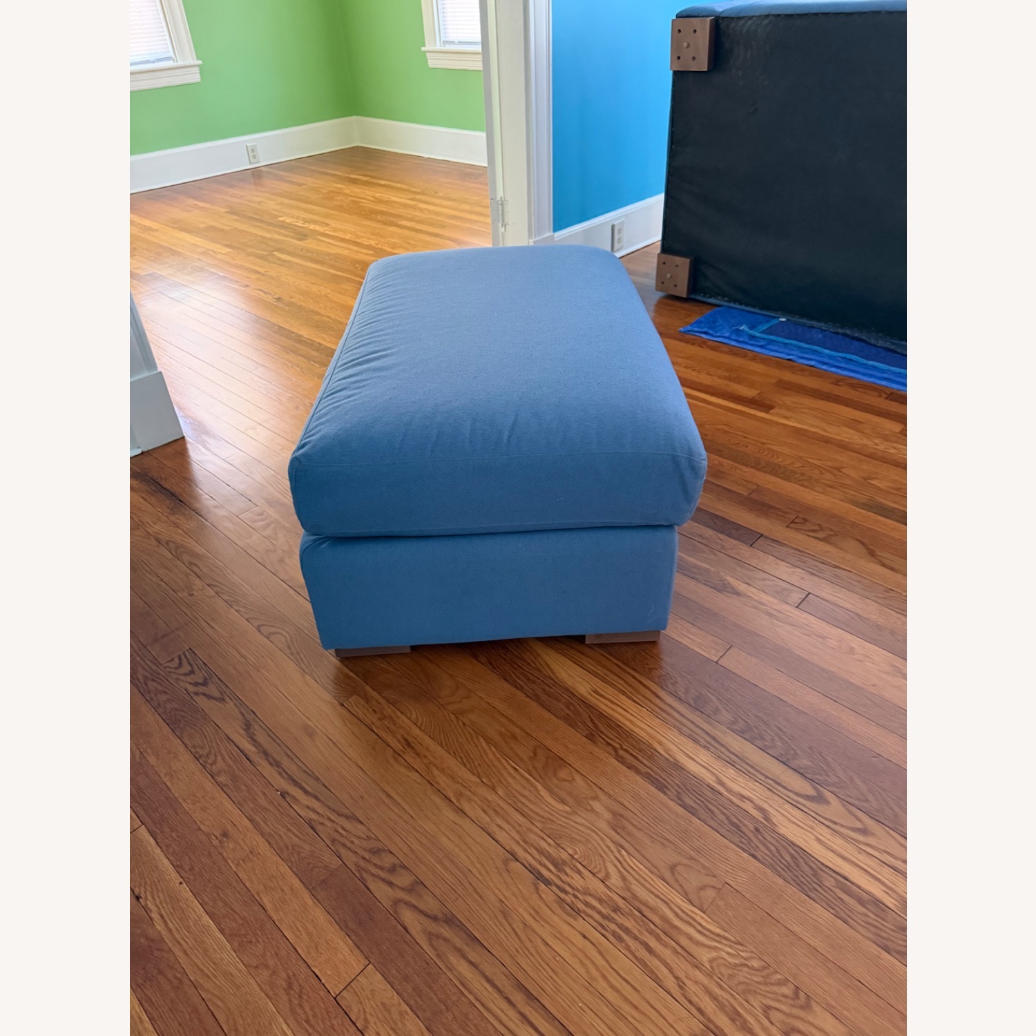 Medley Home Rio Blue Ottoman - image-2