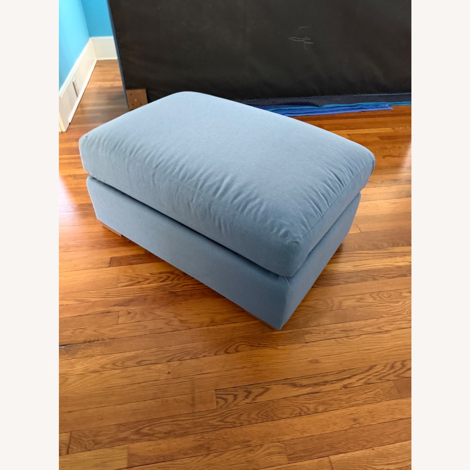 Medley Home Rio Blue Ottoman - image-1