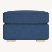 Medley Home Rio Blue Ottoman