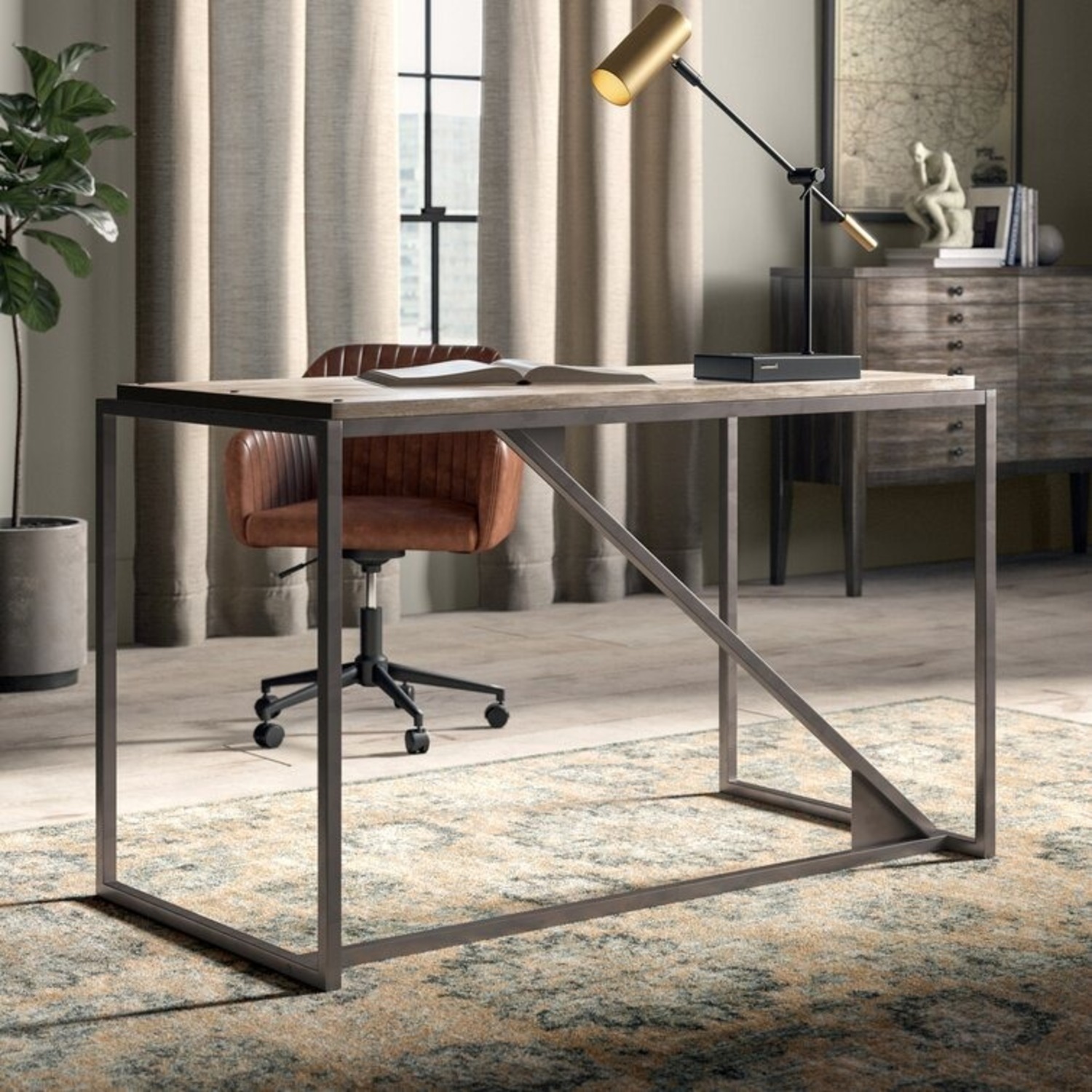 Wayfair Rustic Writing Desk - image-3