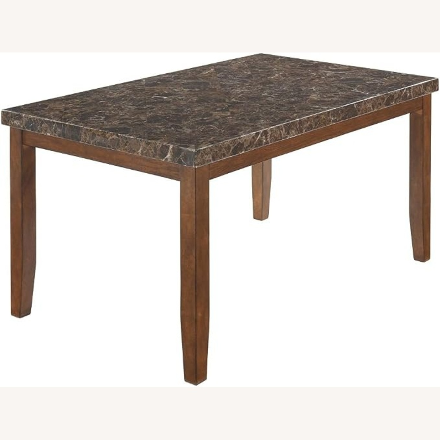 Ashley Furniture Dark Brown Wood Dining Table - image-6