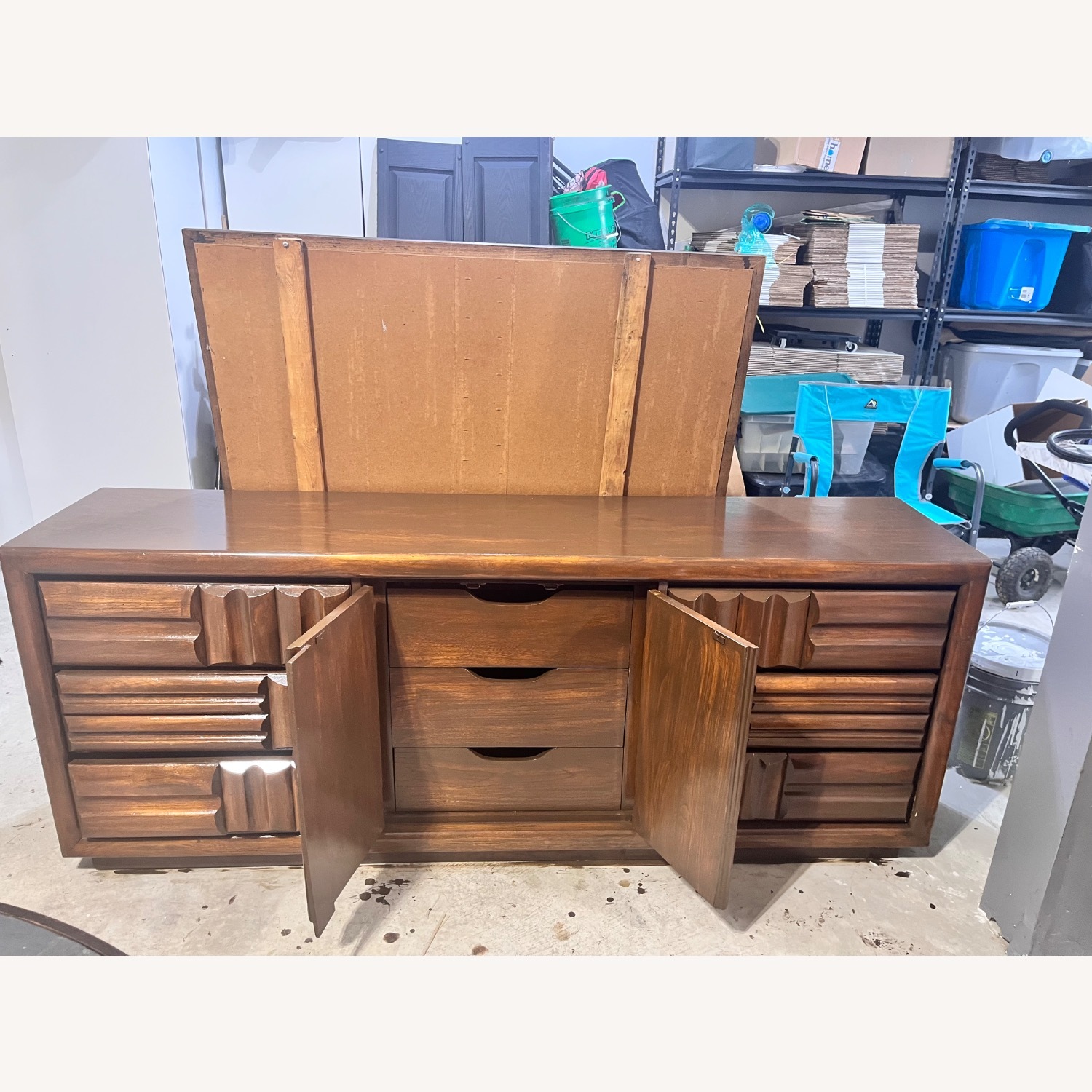 Lane Brutalist 9 Drawer Dreaser - image-2