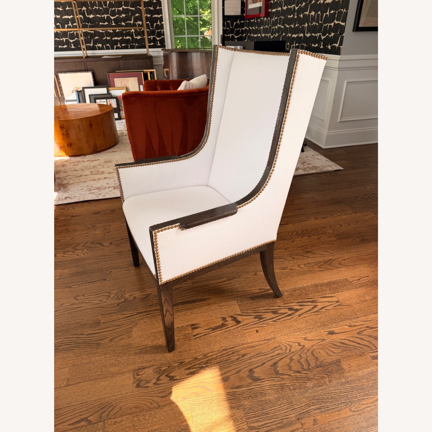 Restoration Hardware Ames Fabric Dining Armchairs - image-3