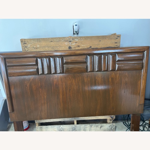 Used Full Size 70’s Lane Brutalist Headboard  for sale on AptDeco