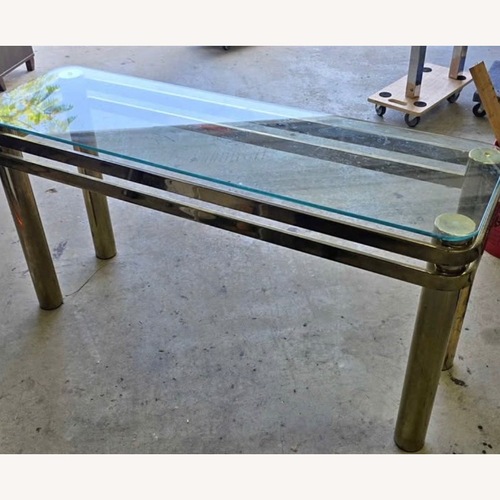 Used Vintage/Antique Metal Brass Color Console for sale on AptDeco