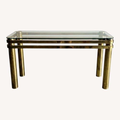 Used Vintage/Antique Metal Brass Color Console for sale on AptDeco