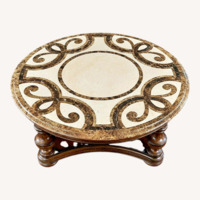 Trebbiano Marble Top Round Coffee Table