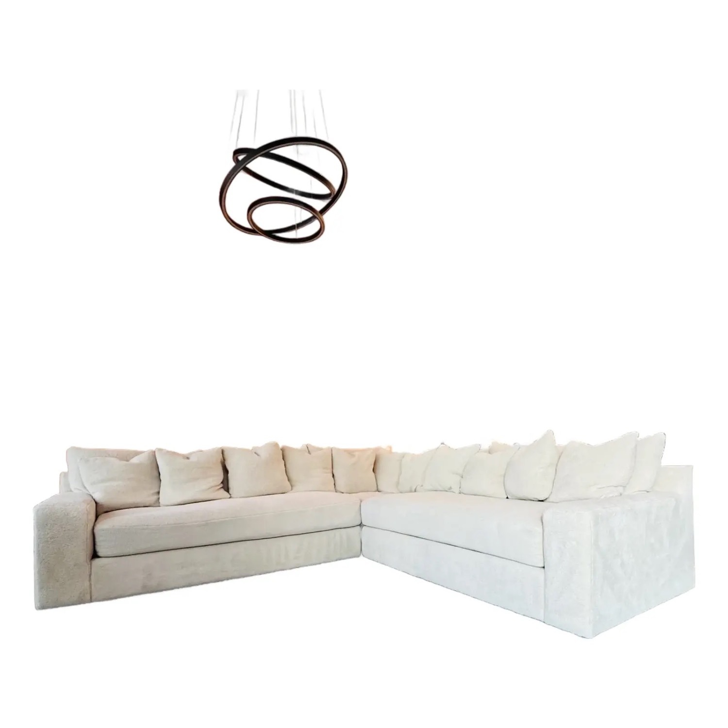 Coco Republic Natural Fabric 3+ Piece Sectional - image-1