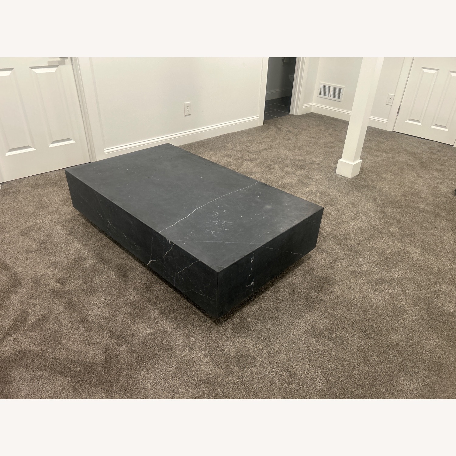 Restoration Hardware Marble Plinth Coffee Table  - image-2